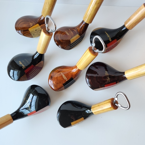 Golf BOTTLE openers Made With Real VINTAGE Wooden Golf Clubs ⛳️ - Picture 4 of 10
